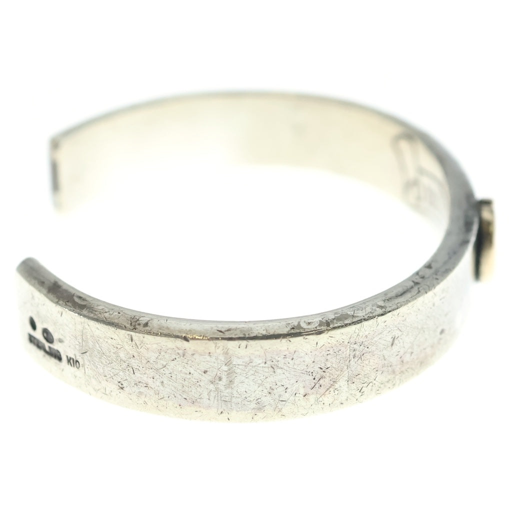 NO BRAND(ノーブランド) mollive HeavyOZ モリーヴヘヴィーオンス RAT BRACELET K10ラットメタル 平打ちバングル シルバー/ゴールド OZ-B-2020RT-K10