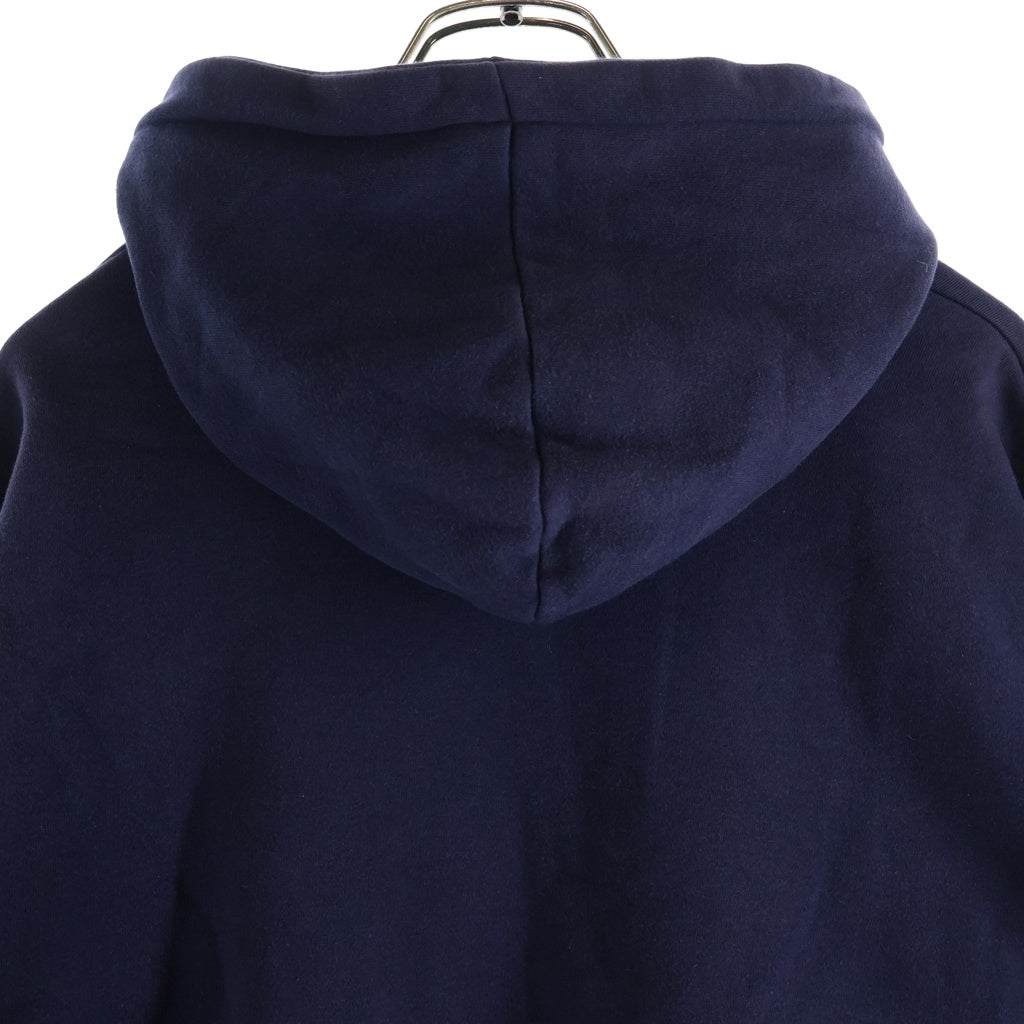 CHAMPION(チャンピオン) 90S 後期 刺繍タグ メキシコ製 SUPREME ロゴ パッチ フーデット スウェットシャツ パーカー ネイビー