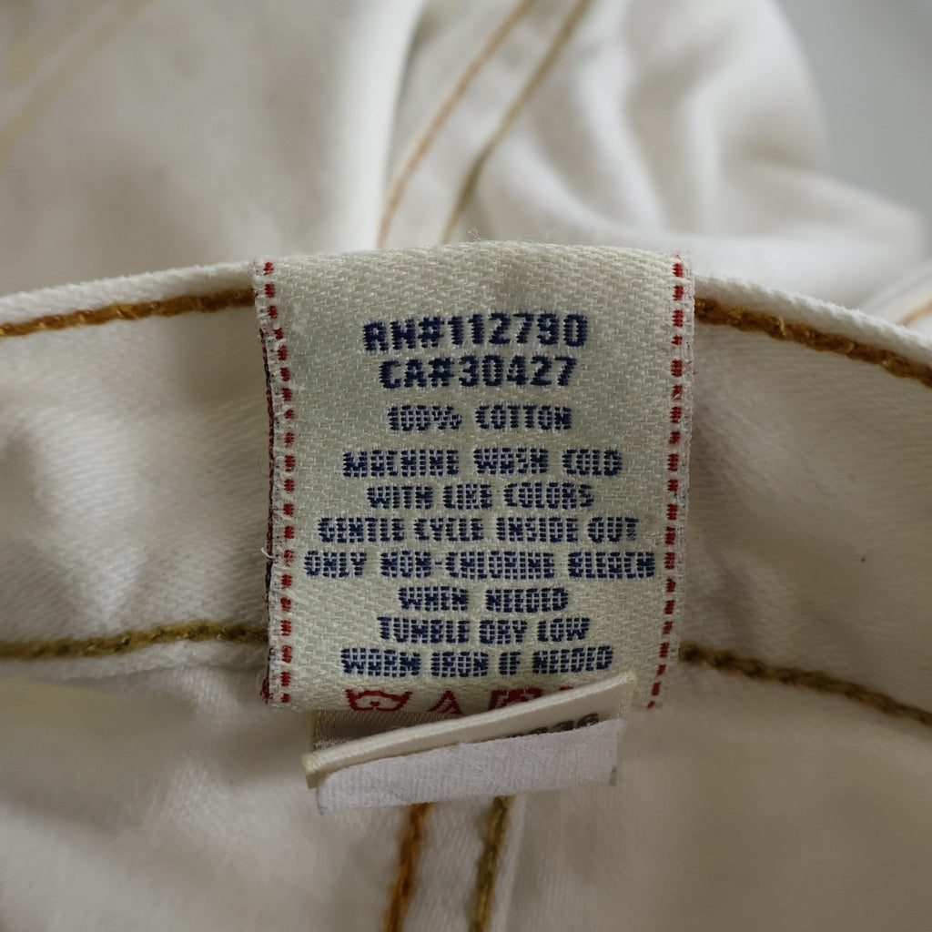 TRUE RELIGION(トゥルーレリジョン) Bobby XXX ボビー デニムショートパンツ ショーツ ホワイト 28-H77