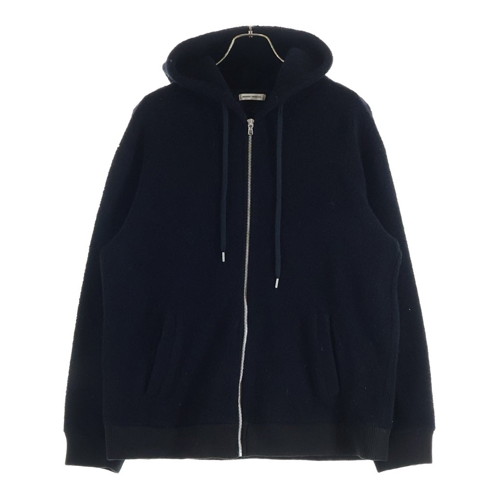 UNIVERSAL PRODUCTS(ユニバーサルプロダクツ) BOA ZIP HOODIE ボアジップアップ フーディ パーカー ブラック