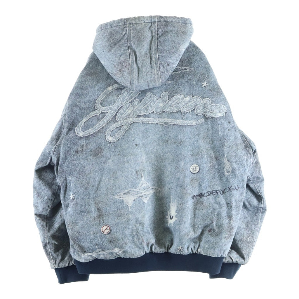 SUPREME(シュプリーム) 24AW HJR Trompe Loeil Hooded Work Jacket トロンプルイユ フーデッド ワークジャケット ブルー