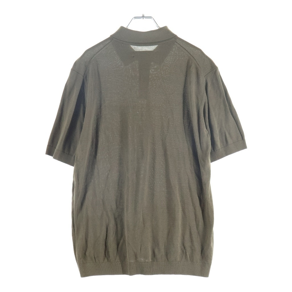 KITH(キス) Fine Rayon Knit Baldwin Polo ファイン レーヨン ニット ボールドウィン ポロ シャツ 半袖 ブラウン 26-081-060-0010-2-0