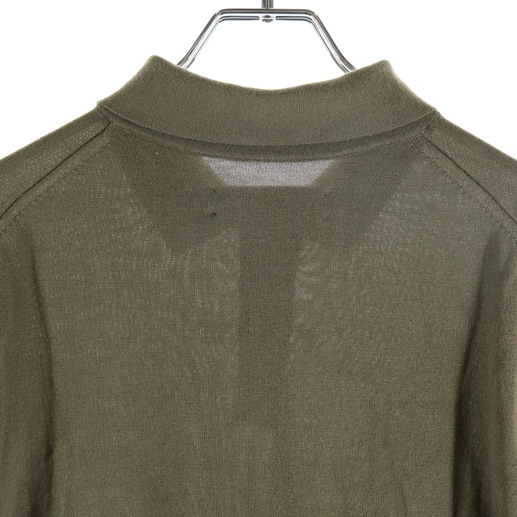 KITH(キス) Fine Rayon Knit Baldwin Polo ファイン レーヨン ニット ボールドウィン ポロ シャツ 半袖 ブラウン 26-081-060-0010-2-0