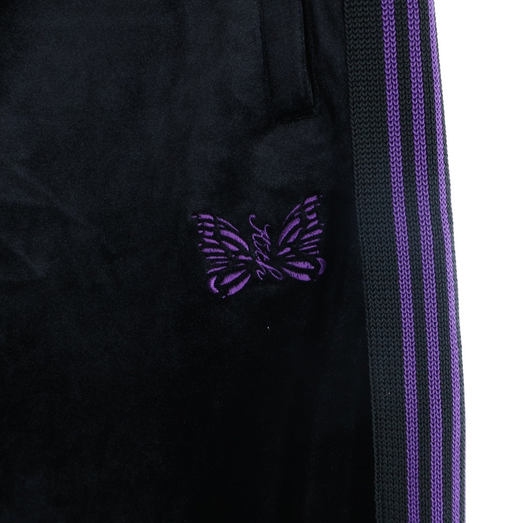 Needles(ニードルス) ×KITH キス ベロア サイドライントラックパンツ ブラック 26-030-060-0044-3-0