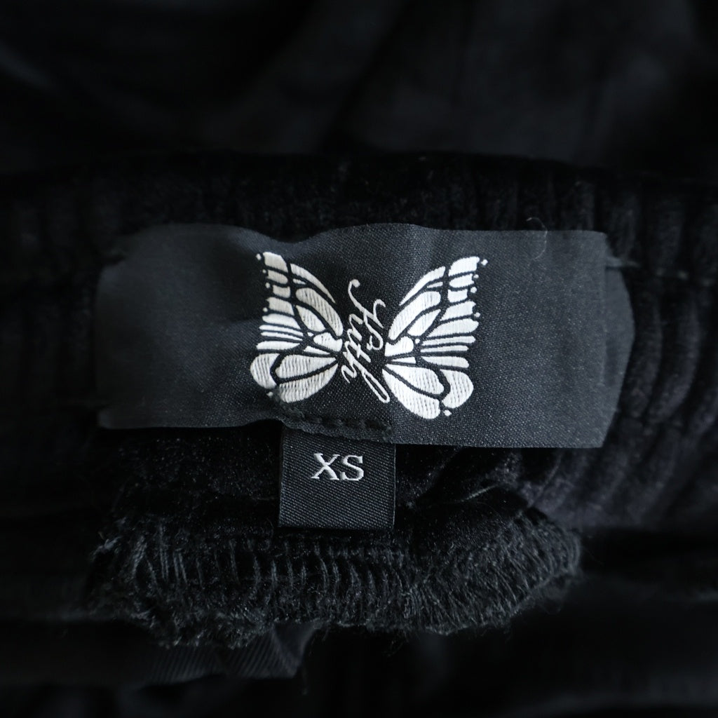 Needles(ニードルス) ×KITH キス ベロア サイドライントラックパンツ ブラック 26-030-060-0044-3-0