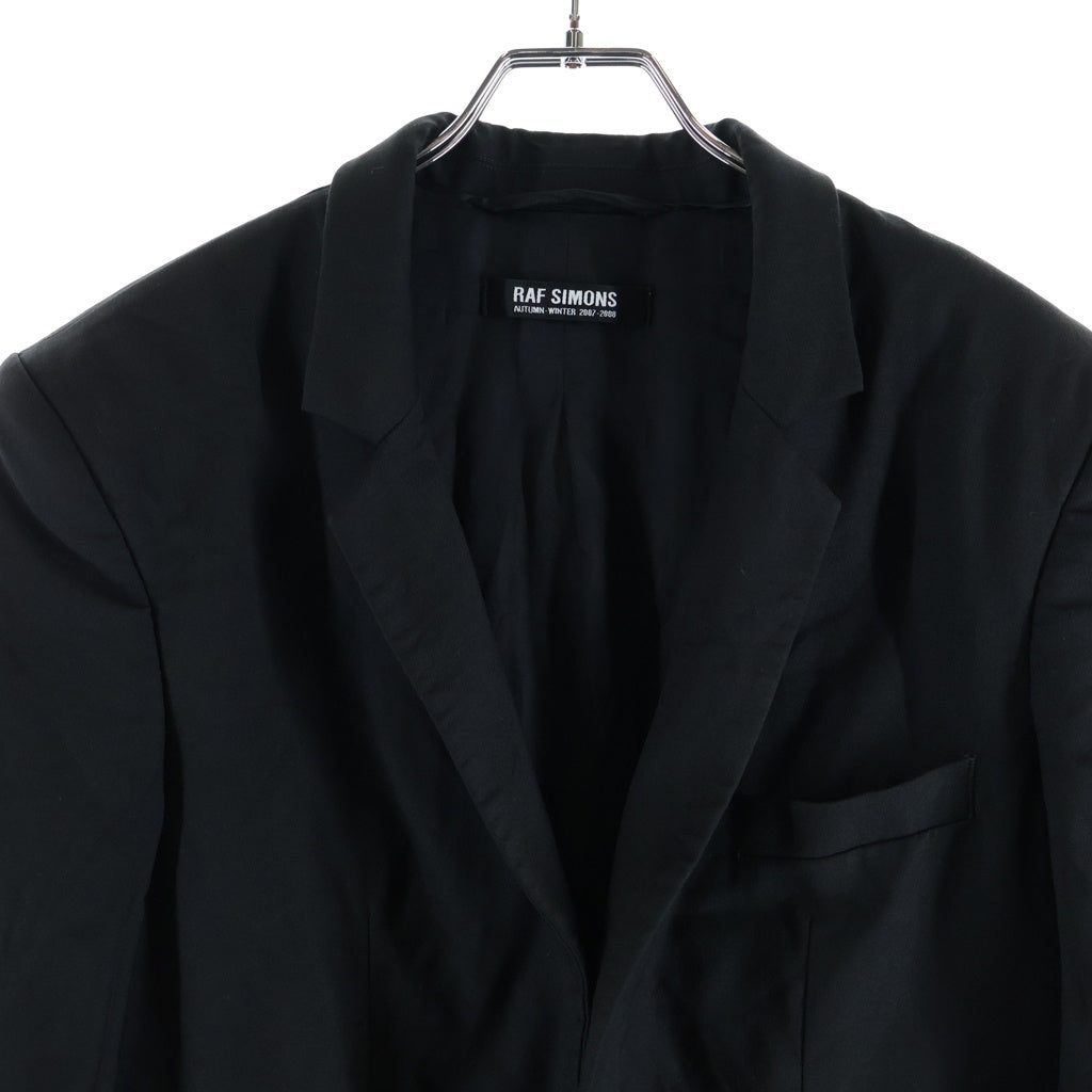 RAF SIMONS(ラフシモンズ) 07AW 1B テーラードジャケット ブラック