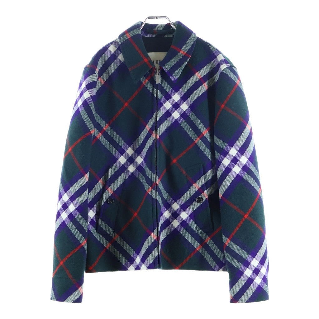 BURBERRY(バーバリー) Claydon Vine Royal Check Wool Jacket クレイドン ヴァイン ロイヤル IP チェック ウール ジャケット グリーン 8104155
