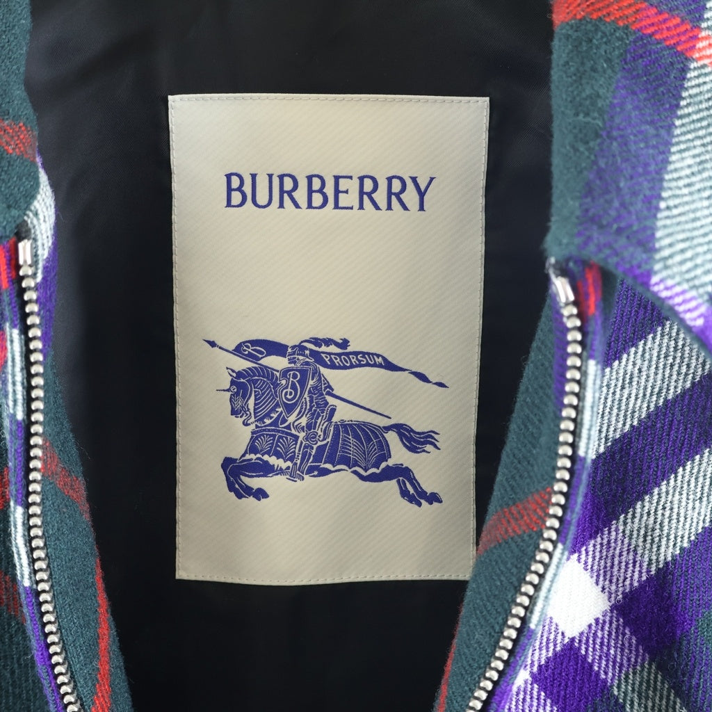 BURBERRY(バーバリー) Claydon Vine Royal Check Wool Jacket クレイドン ヴァイン ロイヤル IP チェック ウール ジャケット グリーン 8104155