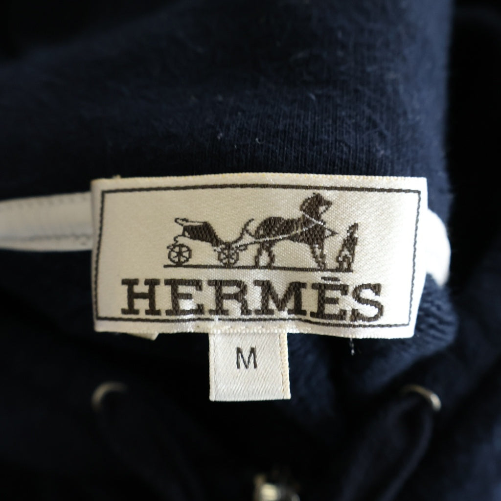 HERMES(エルメス) サイドライン ジップアップ スウェット パーカー ネイビー