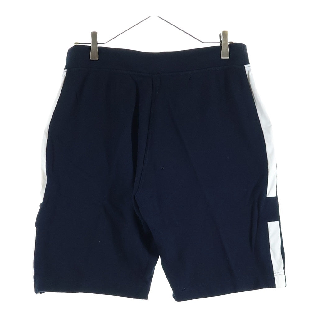 HERMES(エルメス) サイドライン ジップアップ スウェット ハーフ パンツ ネイビー