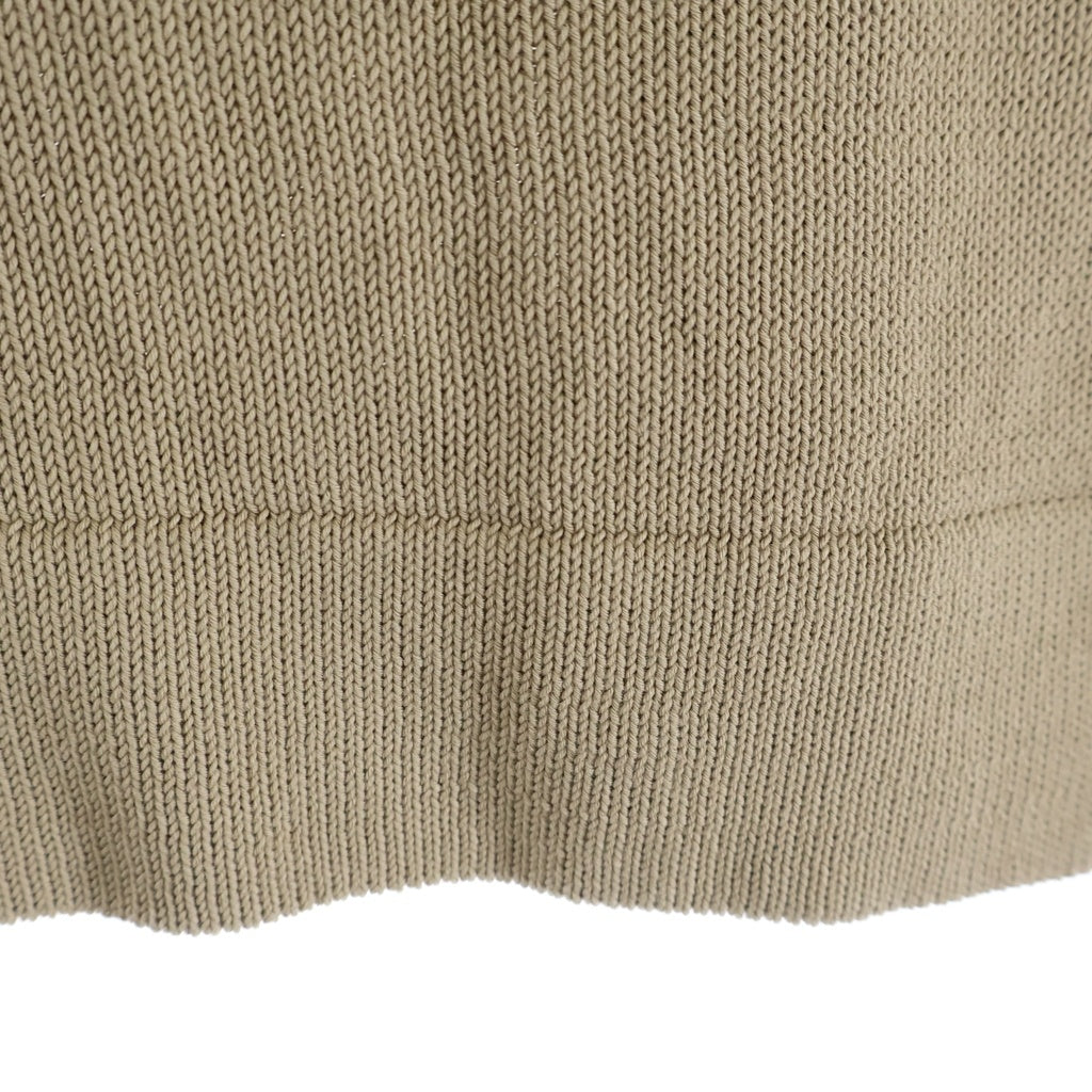 MARGARET HOWELL(マーガレットハウエル) Cotton V neck Knit Vest コットン Vネック ニット ベスト ブラウン 579-3160004