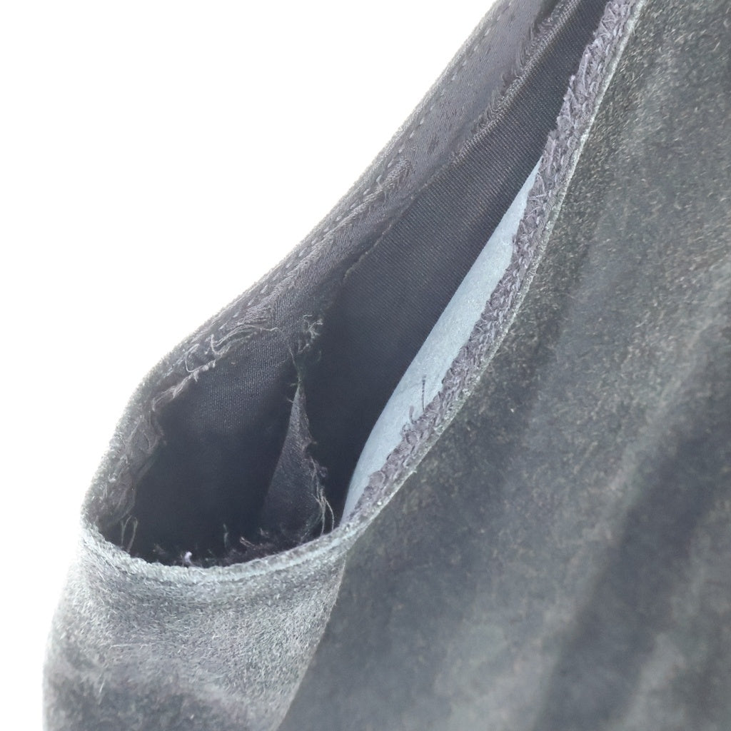 CHROME HEARTS(クロムハーツ) 8B L LNG BCK SUEDE 8 クロスボール ボタン スエードレザー ベスト ブラック