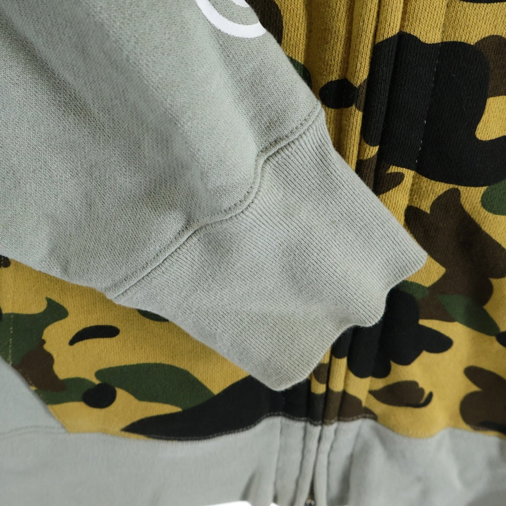 A BATHING APE(アベイシングエイプ) 1st Camo Shark Full Zip Double Hoodie ファースト カモ シャーク フル ジップ ダブル フーディ パーカー マルチ 001ZPL301007M