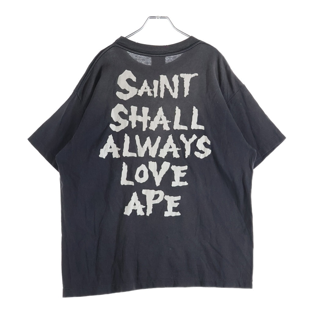 SAINT MICHAEL(セントマイケル) 26SS BAPE_SS T-SHIRT ベイプ Tシャツ 半袖カットソー グレー SM-MK8-0000-C49