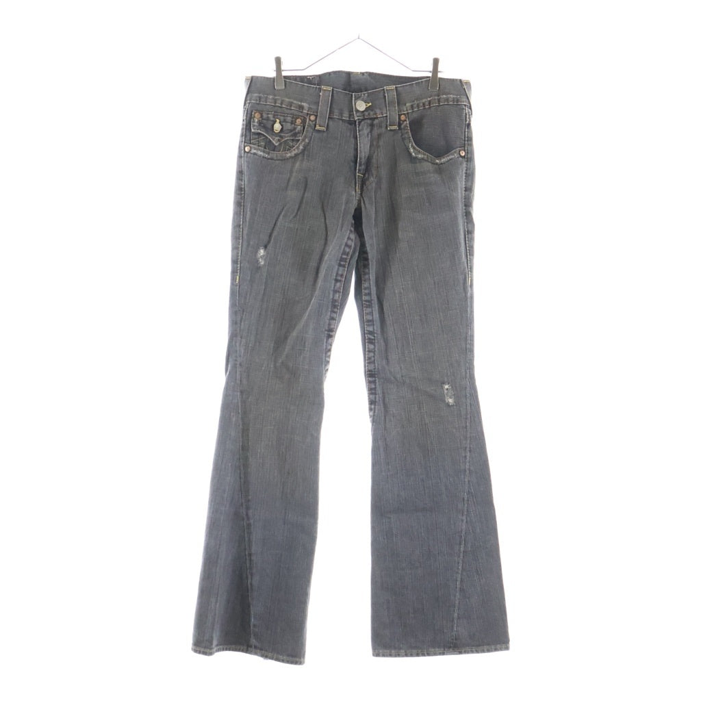 TRUE RELIGION(トゥルーレリジョン) JOEY ブーツカット デニムパンツ ブラック TRM635