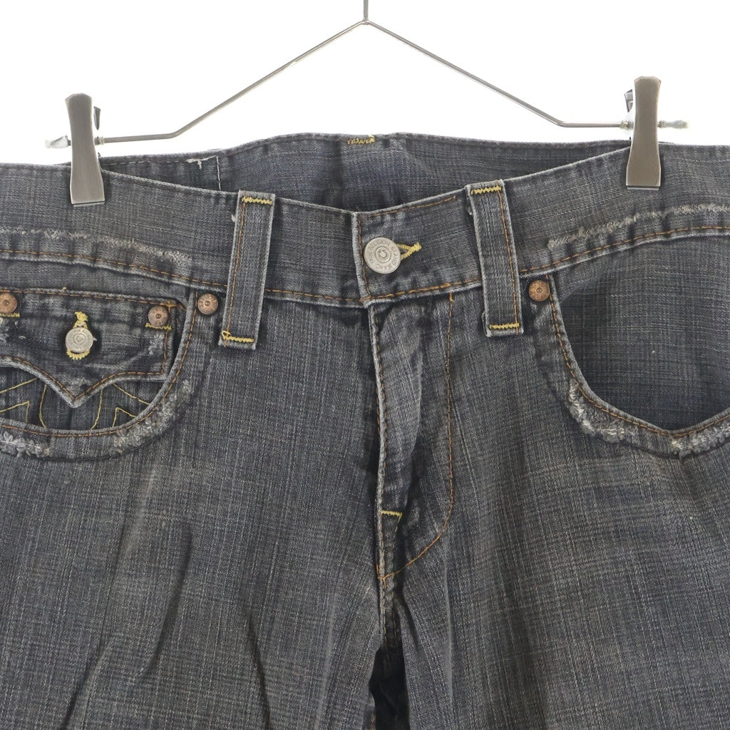 TRUE RELIGION(トゥルーレリジョン) JOEY ブーツカット デニムパンツ ブラック TRM635