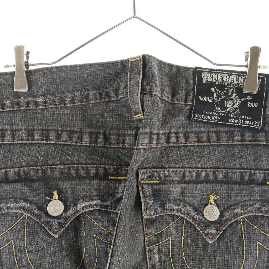 TRUE RELIGION(トゥルーレリジョン) JOEY ブーツカット デニムパンツ ブラック TRM635