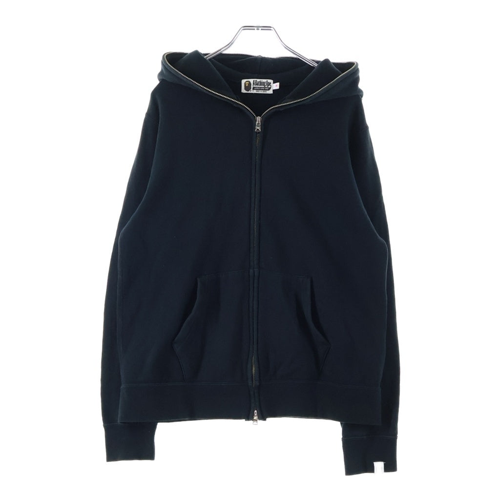 A BATHING APE(アベイシングエイプ) スパンコール ベビーマイロ ジップアップ フーディ パーカー ブラック 002ZPH802508L