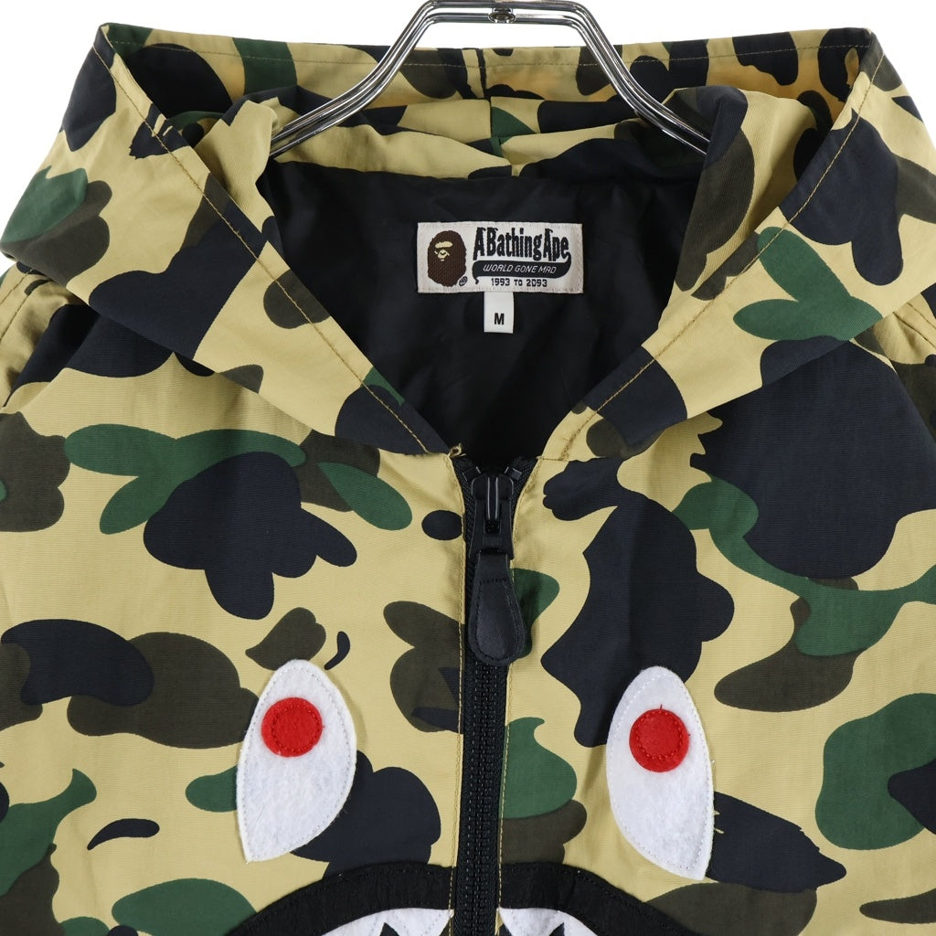 A BATHING APE(アベイシングエイプ) カモシャーク ジップアップマウンテンパーカー カーキ 001LJF301006X