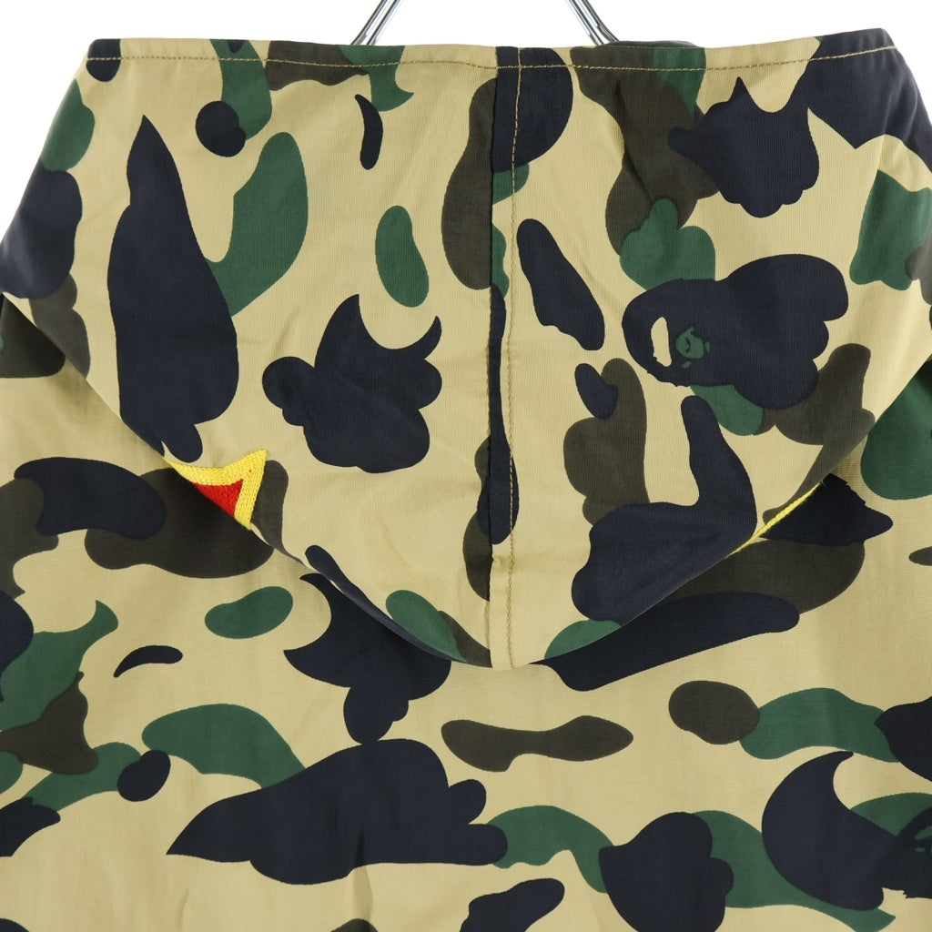 A BATHING APE(アベイシングエイプ) カモシャーク ジップアップマウンテンパーカー カーキ 001LJF301006X