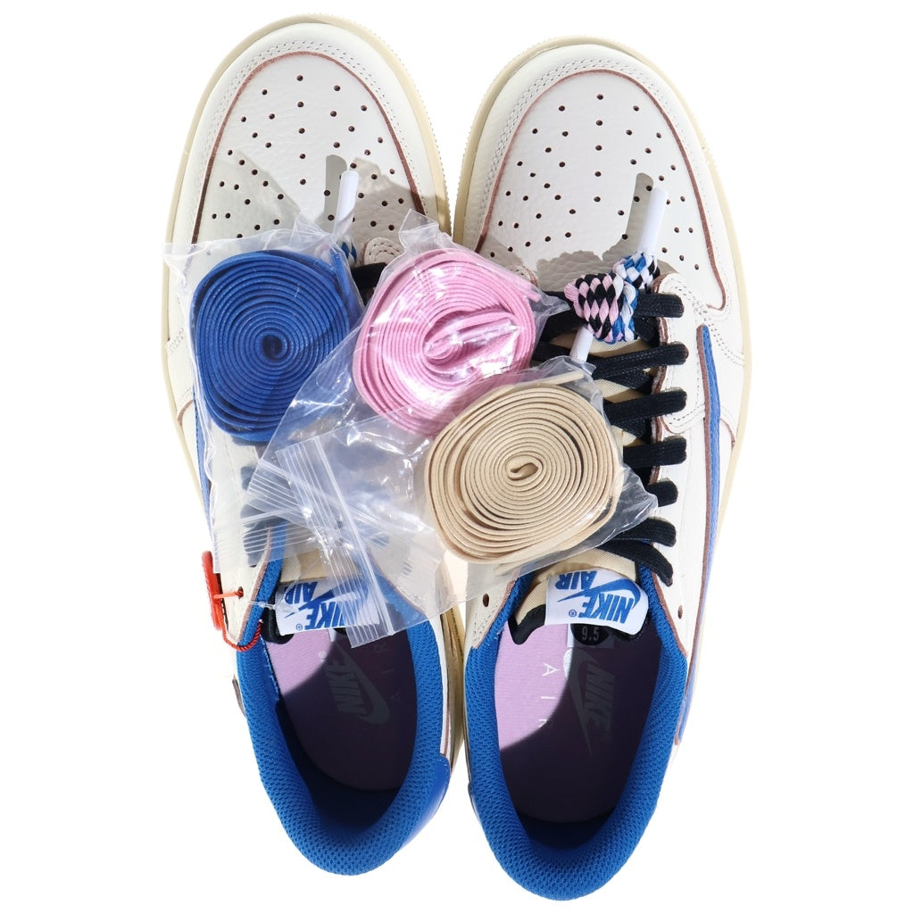 NIKE(ナイキ) ×TRAVIS SCOTT FRAGMENT DESIGN AIR JORDAN LOW エアジョーダン 1 ローカットスニーカー US9.5/27.5cm DM7866-104