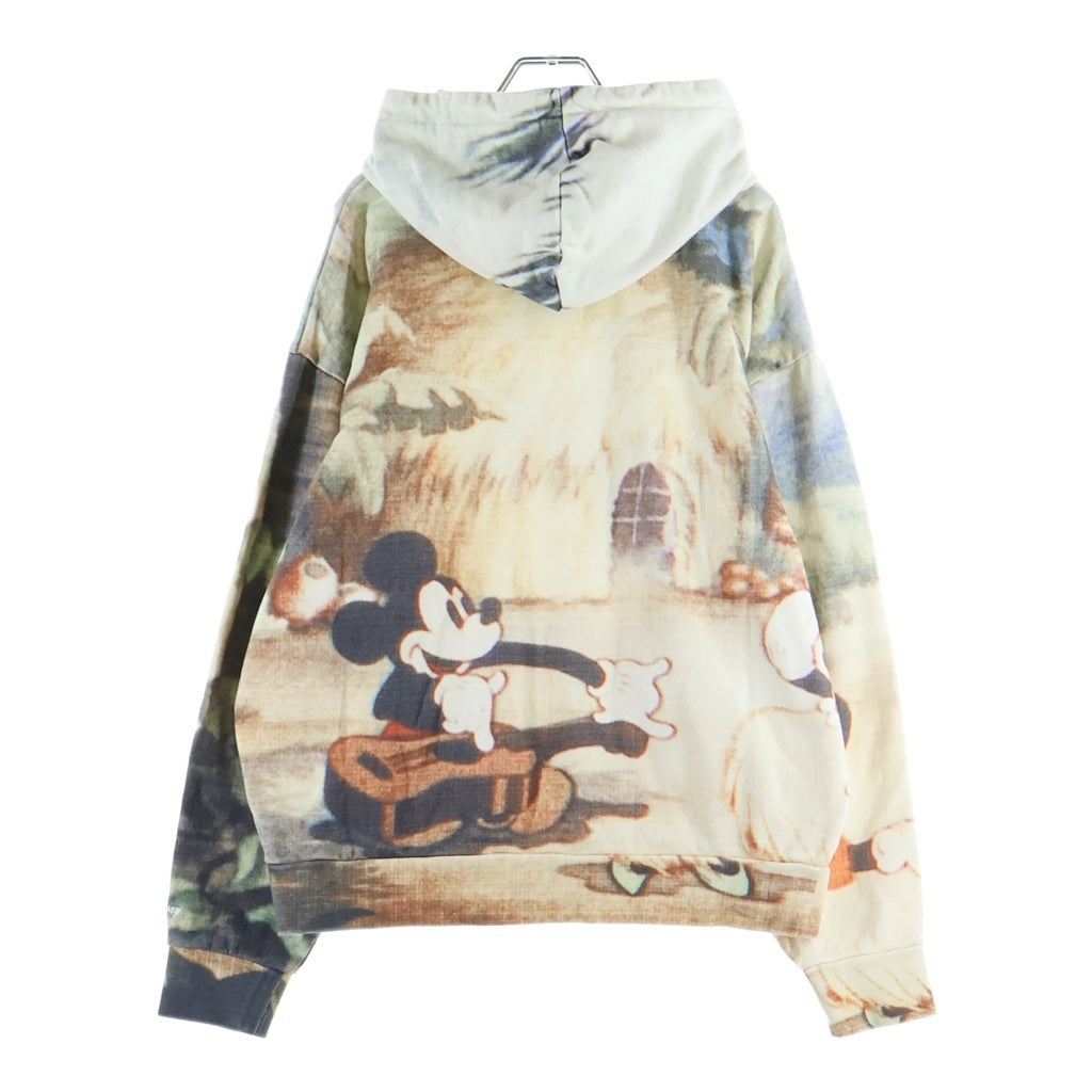 KITH(キス) ×Disney For Donald Duck Hawaiian Vintage Nelson Hoodie ×ディズニー フォア ドナルドダック ハワイアン ヴィンテージ ネルソン フーディー ホワイト KHM033133