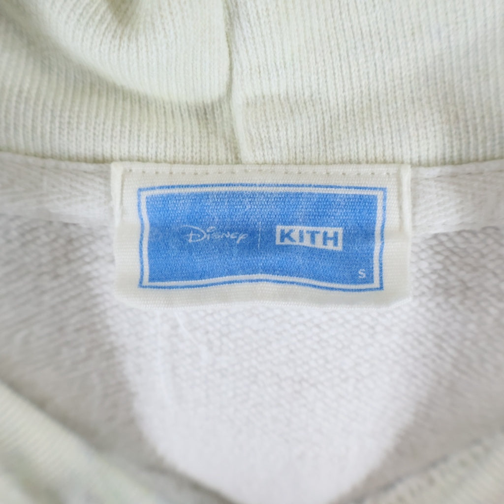 KITH(キス) ×Disney For Donald Duck Hawaiian Vintage Nelson Hoodie ×ディズニー フォア ドナルドダック ハワイアン ヴィンテージ ネルソン フーディー ホワイト KHM033133
