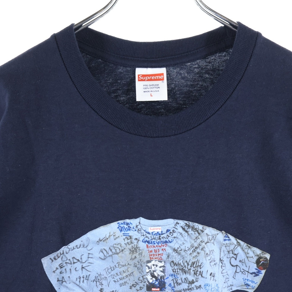 SUPREME(シュプリーム) 30th Anniversary First Tee 30周年 ファースト 半袖Tシャツ カットソー ネイビー