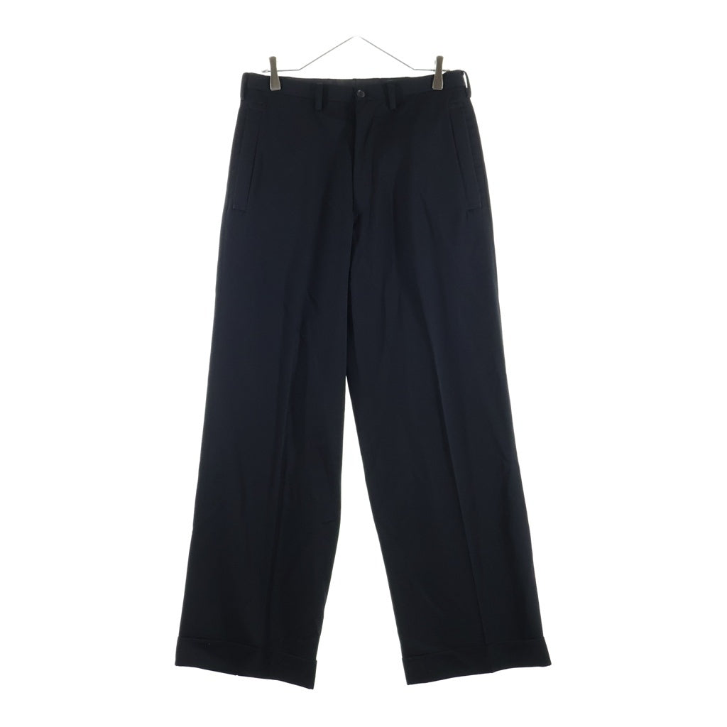 L.Q. Y's for men(エルキューワイズフォーメン) 80S～90S ウール ワイド ツータック パンツ ブラック 0384-08-100-85