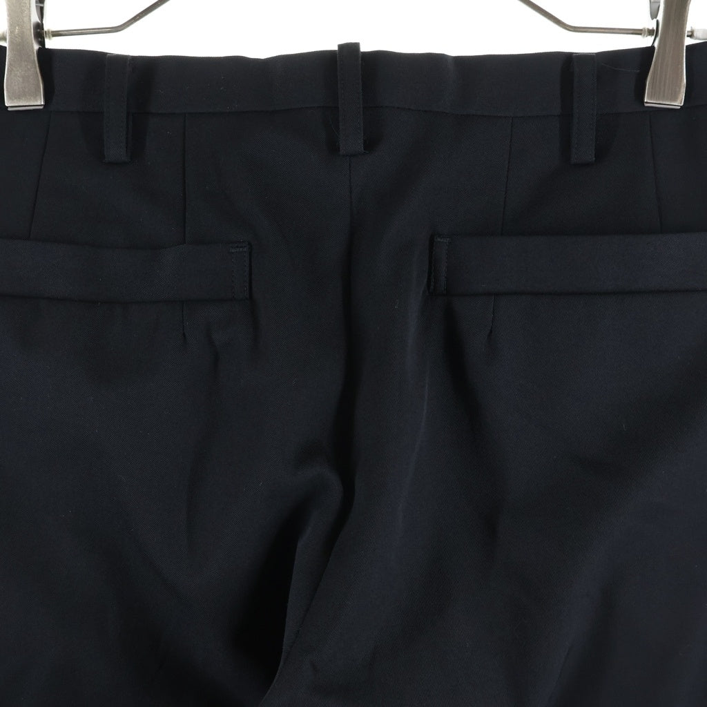 L.Q. Y's for men(エルキューワイズフォーメン) 80S～90S ウール ワイド ツータック パンツ ブラック 0384-08-100-85