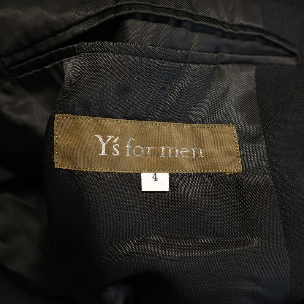 Y's for men(ワイズフォーメン) 06SS ウール ギャバジン 3B テーラード ジャケット ブラック MR-J03-100