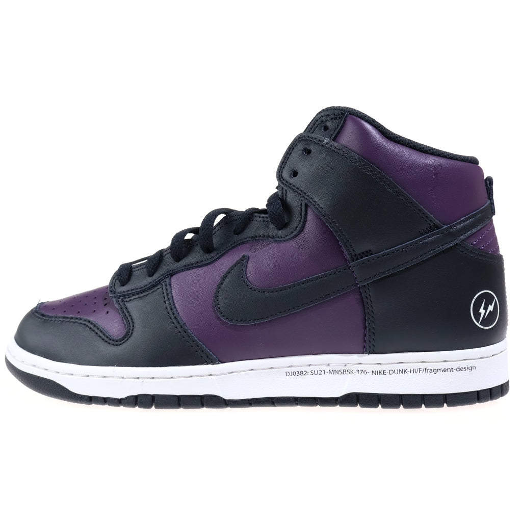 NIKE(ナイキ) ×FRAGMENT DUNK HIGH CITY PACK BEIJING フラグメント ダンクハイ シティパック 北京 ハイカットスニーカー ブラック/パープル US12/30cm DJ0382-600