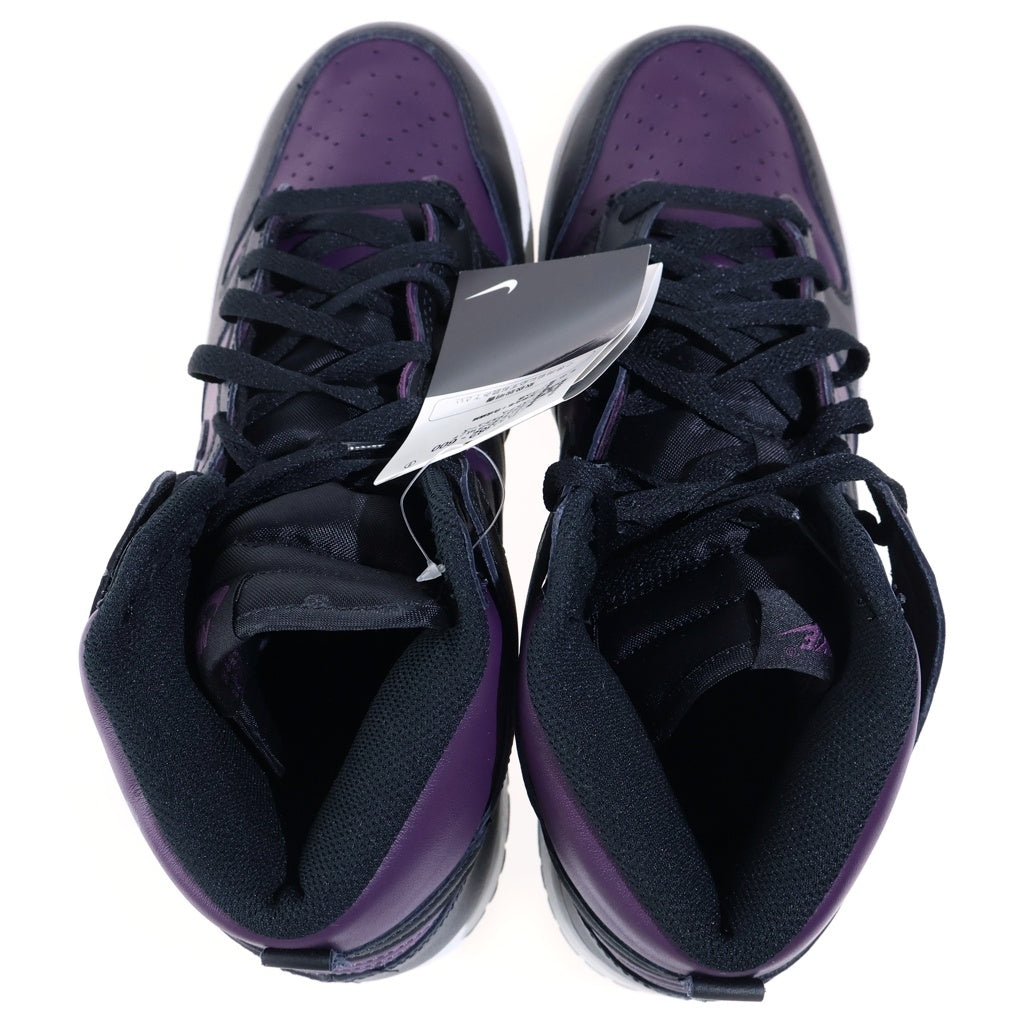 NIKE(ナイキ) ×FRAGMENT DUNK HIGH CITY PACK BEIJING フラグメント ダンクハイ シティパック 北京 ハイカットスニーカー ブラック/パープル US12/30cm DJ0382-600