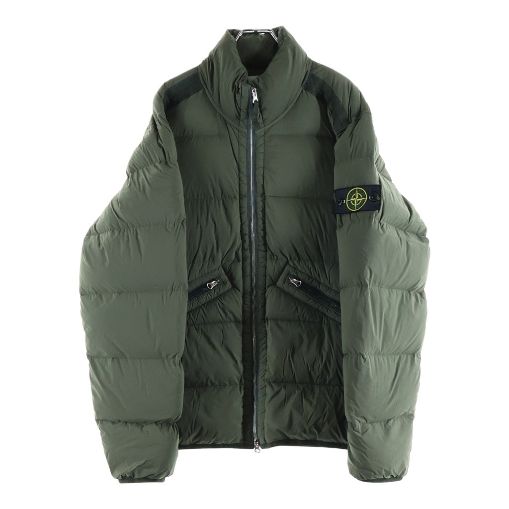 STONE ISLAND(ストーンアイランド) 24AW SEAMLESS TUNNEL NYLON DOWN ナイロン ジップアップ ダウンジャケット アウター グリーン 811543028