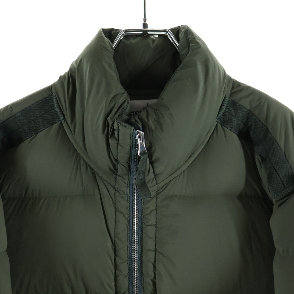 STONE ISLAND(ストーンアイランド) 24AW SEAMLESS TUNNEL NYLON DOWN ナイロン ジップアップ ダウンジャケット アウター グリーン 811543028