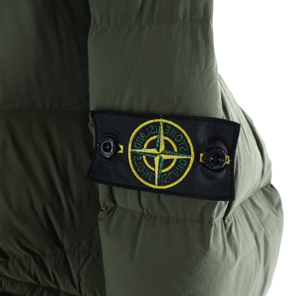 STONE ISLAND(ストーンアイランド) 24AW SEAMLESS TUNNEL NYLON DOWN ナイロン ジップアップ ダウンジャケット アウター グリーン 811543028