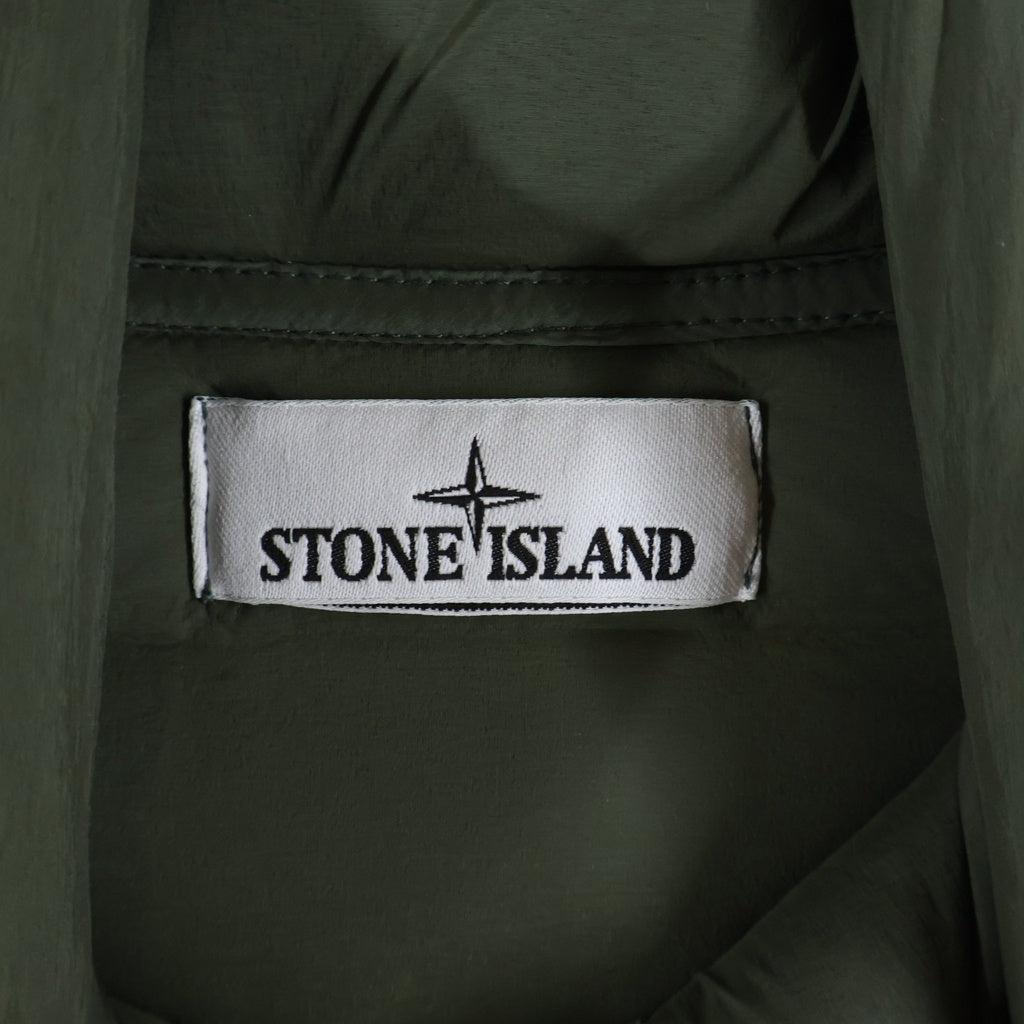 STONE ISLAND(ストーンアイランド) 24AW SEAMLESS TUNNEL NYLON DOWN ナイロン ジップアップ ダウンジャケット アウター グリーン 811543028