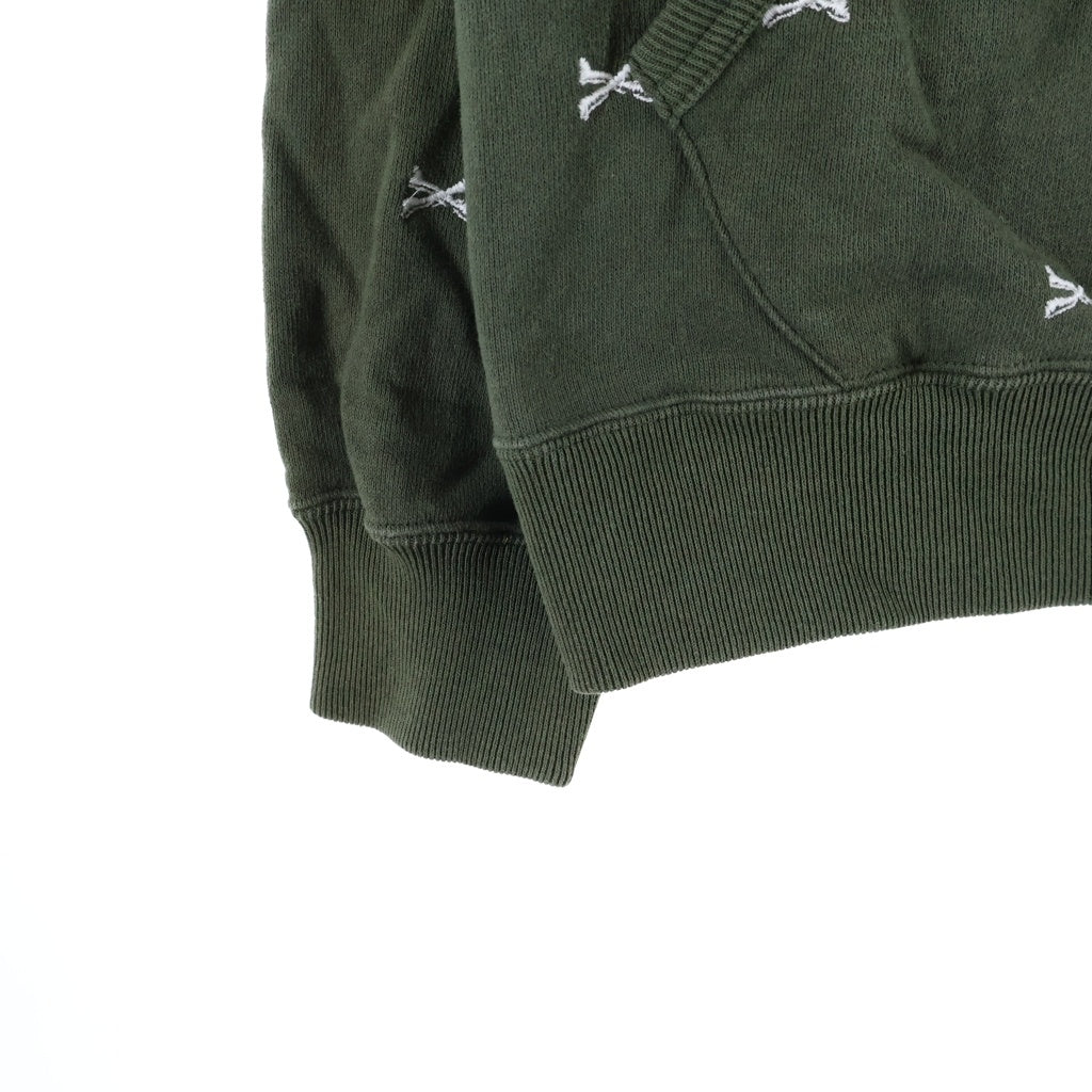 WTAPS(ダブルタップス) 22AW ACNE HOODY CTPL TEXTILE ロゴ パッチ 刺繍 フーデット スウェット シャツ パーカー オリーブ 222ATDT-CSM26