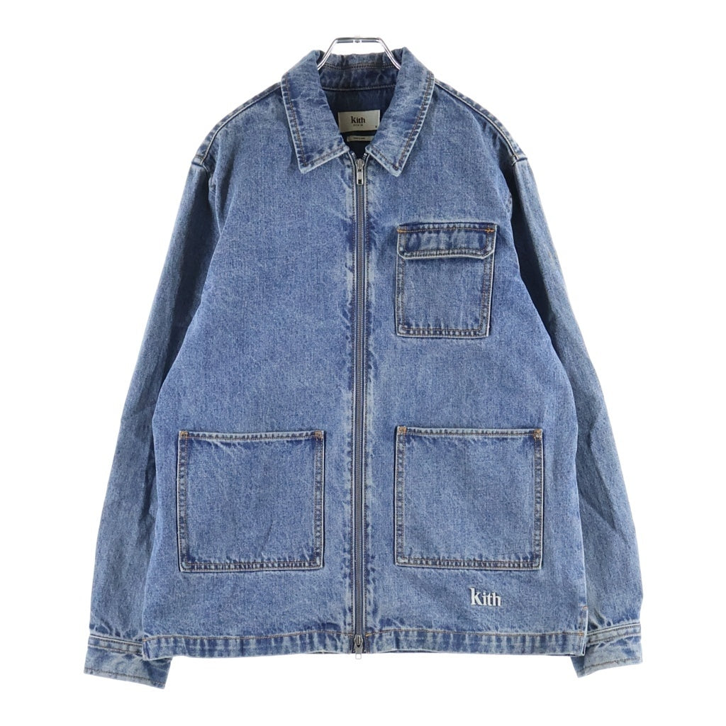 KITH(キス) コールドウェルデニムシャツ ジャケット ジップアップ インディゴ 22-050-060-0000-1-0