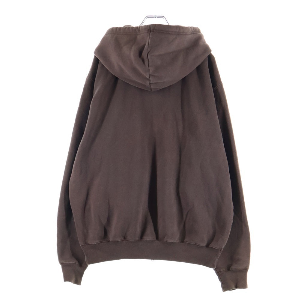 BoTT(ボット) Washed Script Logo Zip Hoodie 251BoTT25 ウォッシュドスクリプトロゴジップフーディ ブラウン