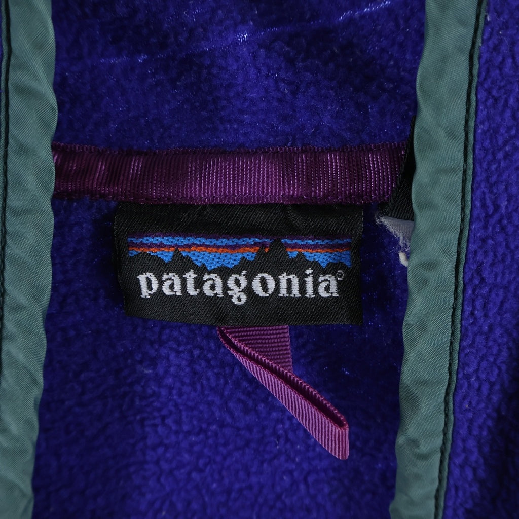 PATAGONIA(パタゴニア) 92年～94年 雪なしタグ アノラック スナップボタンフリースジャケット ネイビー