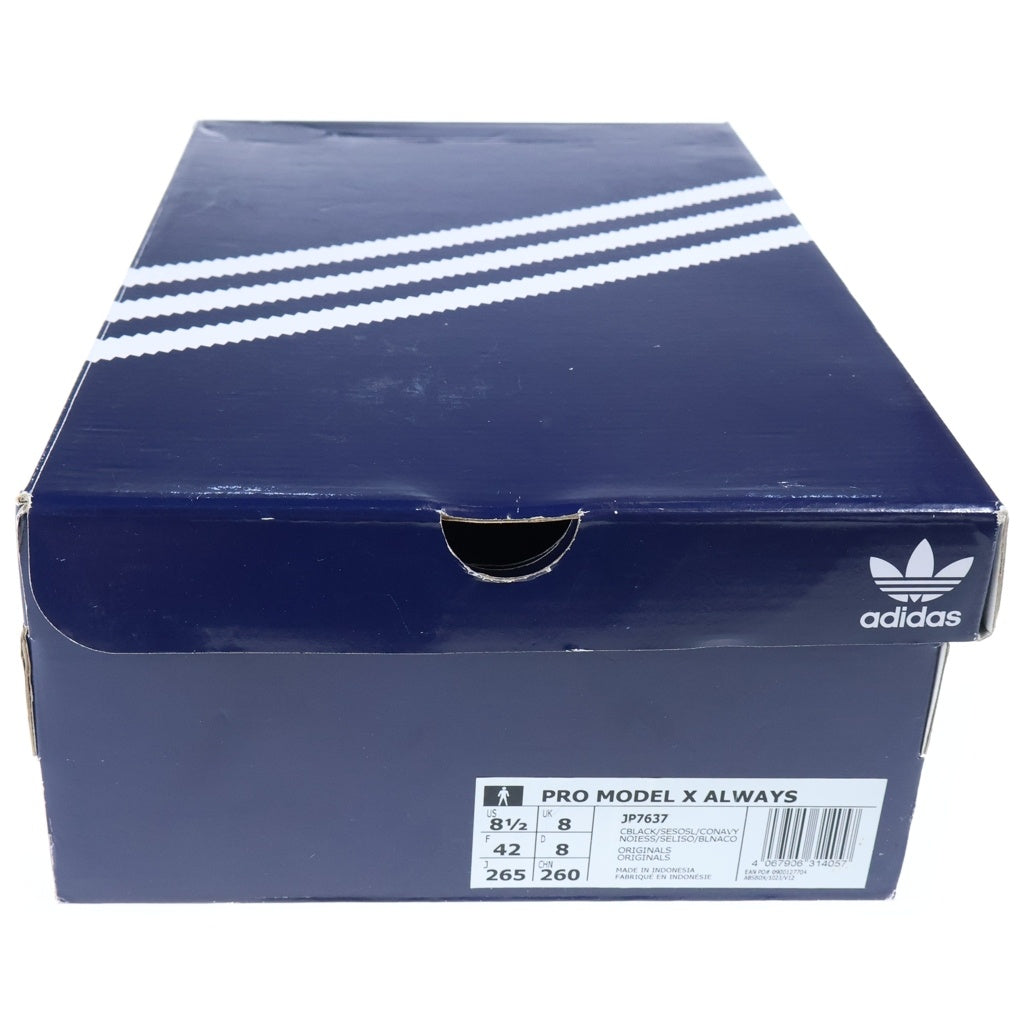 adidas(アディダス) × ALWAYS PRO MODEL JP7637 オールウェイズ プロモデル ADV ハイカットスニーカー シューズ ブラック US8.5/26.5cm