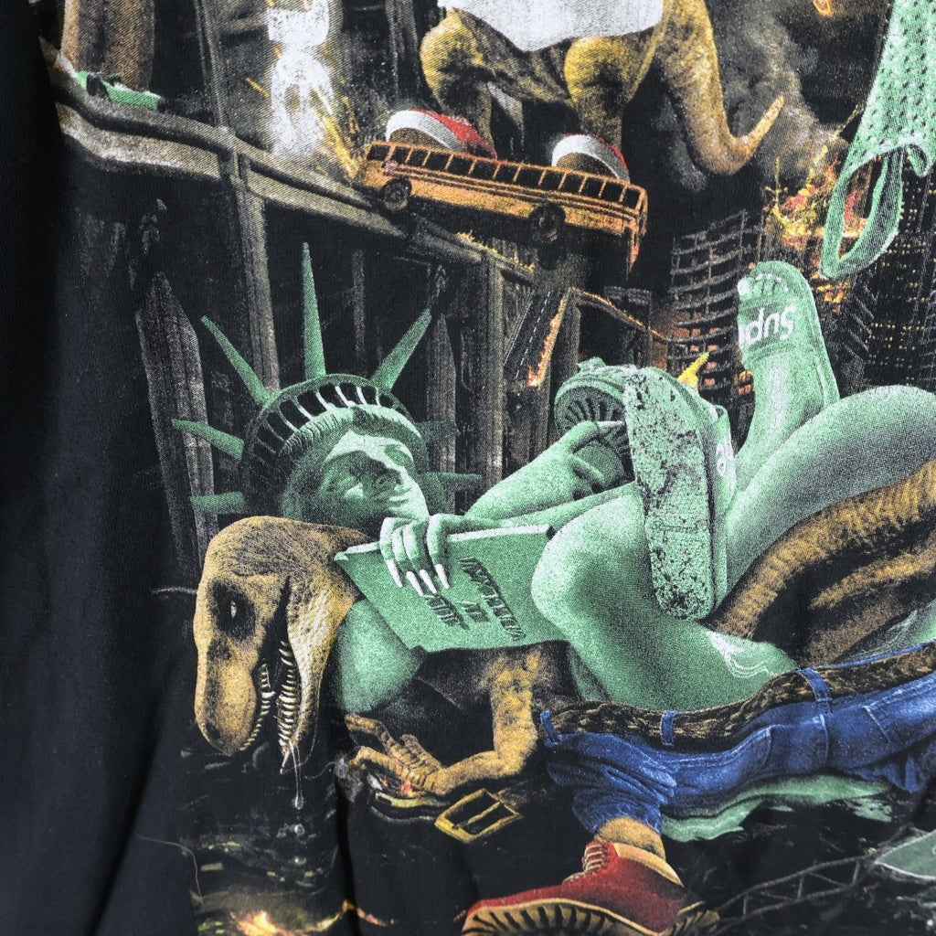 SUPREME(シュプリーム) 23SS T-REX Tee グラフィック プリント 半袖 Tシャツ カットソー ブラック