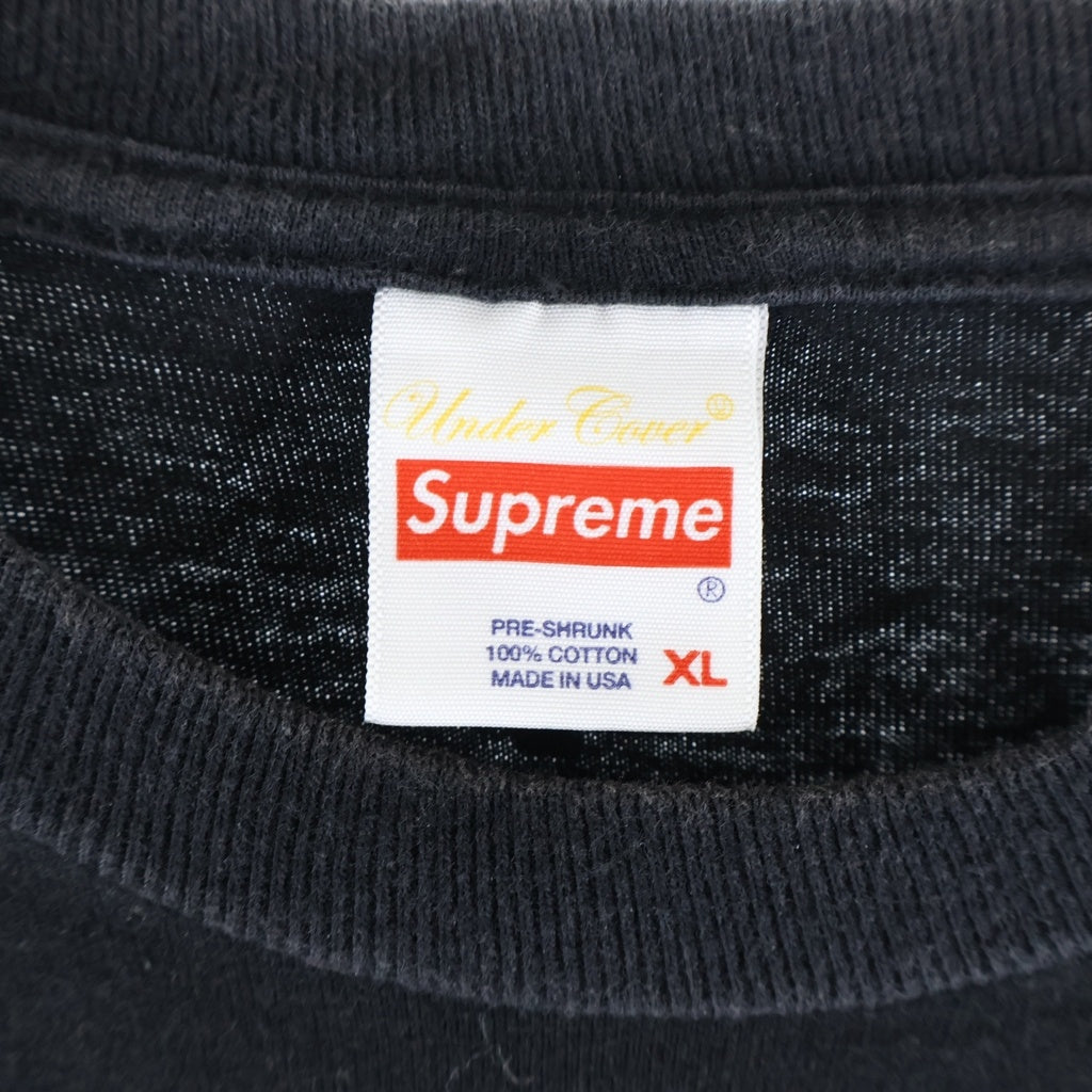 SUPREME(シュプリーム) 18SS ×UNDERCOVER Public Enemy Trrordome Tee グラフィック プリント 半袖 Tシャツ カットソー ブラック