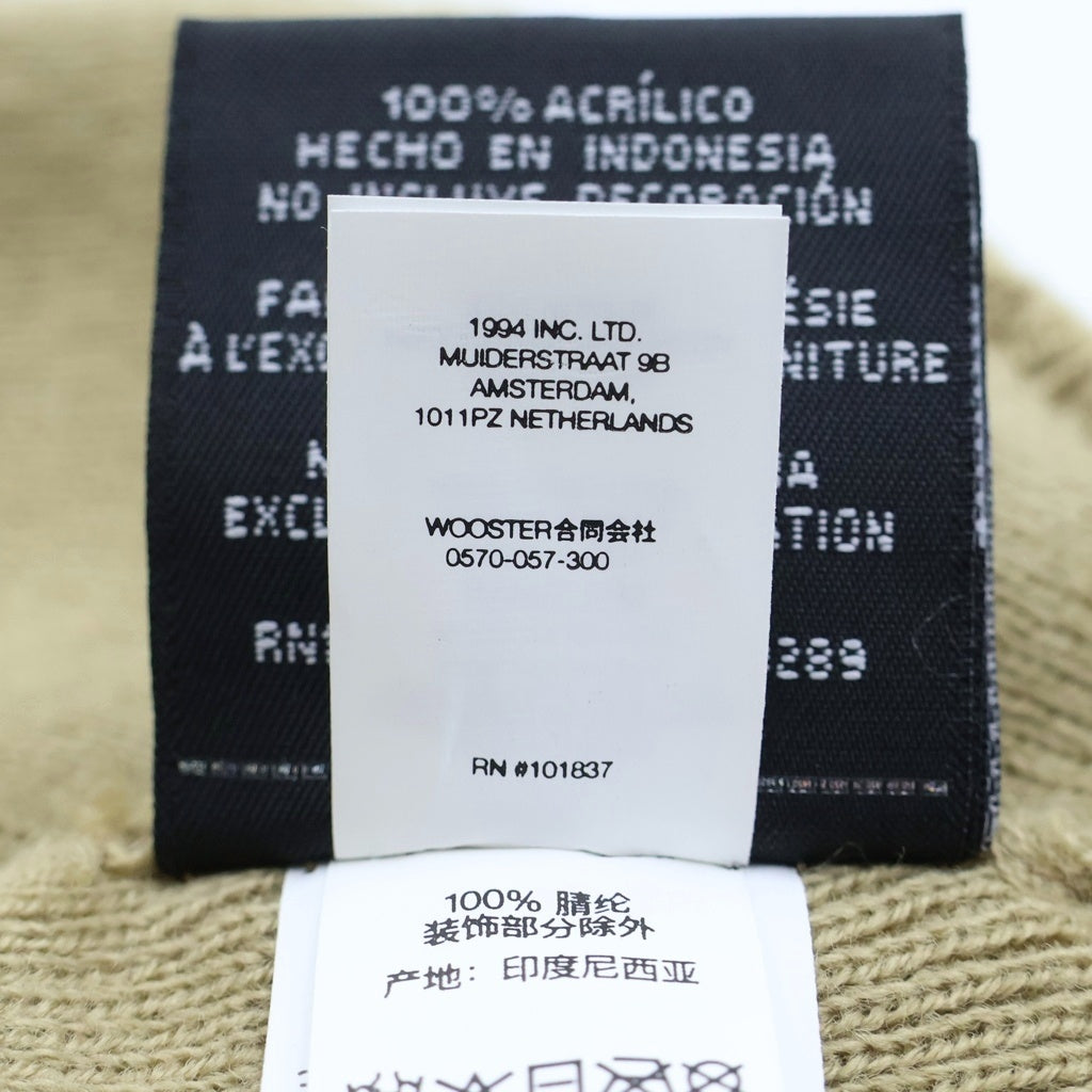 SUPREME(シュプリーム) ×NEW ERA Blackletter Beanie ×ニューエラ ブラックレター ビーニー ニット帽 ベージュ G7302122025