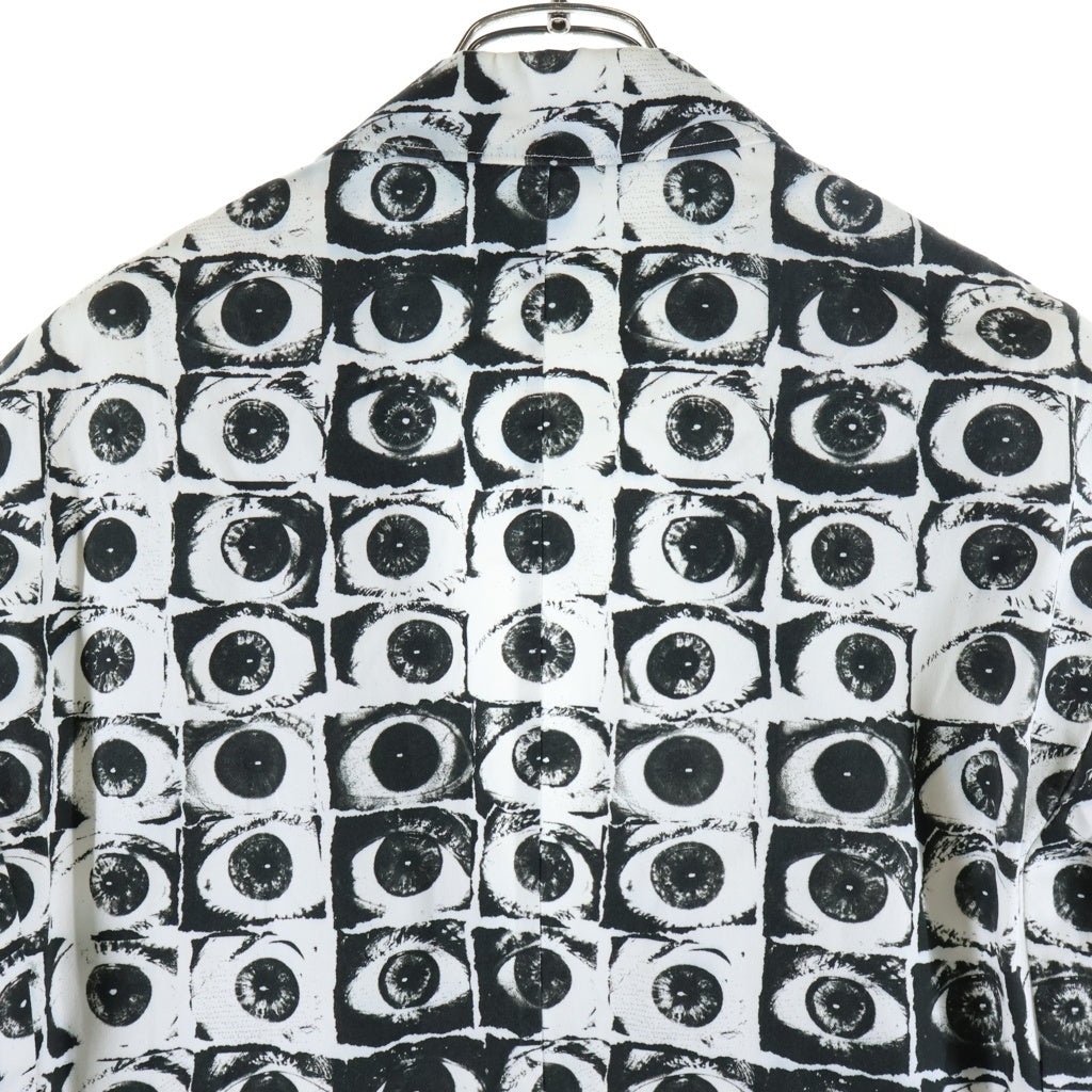 SUPREME(シュプリーム) 17SS ×COMME des GARCONS SHIRT EYE PRINT JACKET ×コム デ ギャルソン・シャツ アイズグラフィックテーラードジャケット ブラック/ホワイト SU1SS17