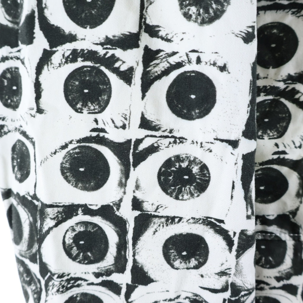 SUPREME(シュプリーム) 17SS ×COMME des GARCONS SHIRT EYE PRINT JACKET ×コム デ ギャルソン・シャツ アイズグラフィックテーラードジャケット ブラック/ホワイト SU1SS17