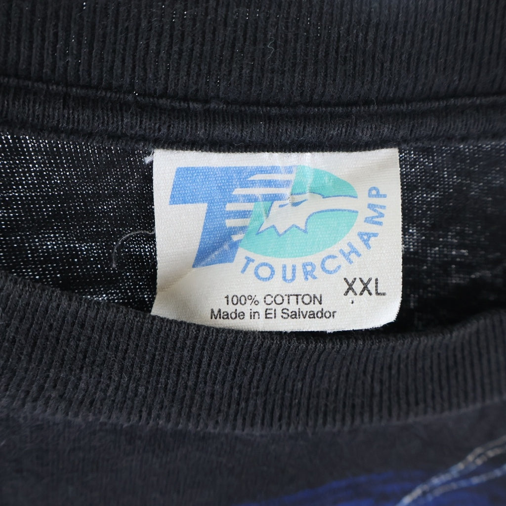 VINTAGE(ヴィンテージ) 90s AMERICAN THUNDER アメリカサンダー ブラックパンサー グラフィックプリント半袖Tシャツ カットソー ブラック
