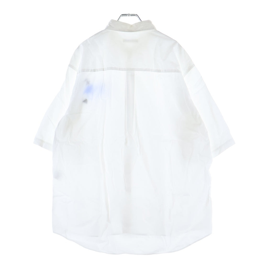 UNDERCOVER(アンダーカバー) 24SS Coブロード半袖シャツ eye BUG em グラフィック プリント エンブロイド 半袖 シャツ ホワイト UP1D4405