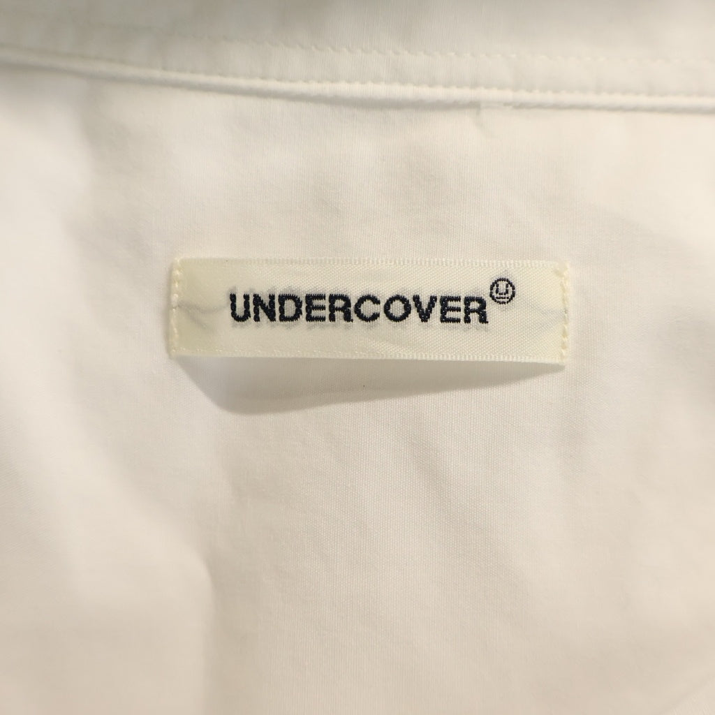 UNDERCOVER(アンダーカバー) 24SS Coブロード半袖シャツ eye BUG em グラフィック プリント エンブロイド 半袖 シャツ ホワイト UP1D4405